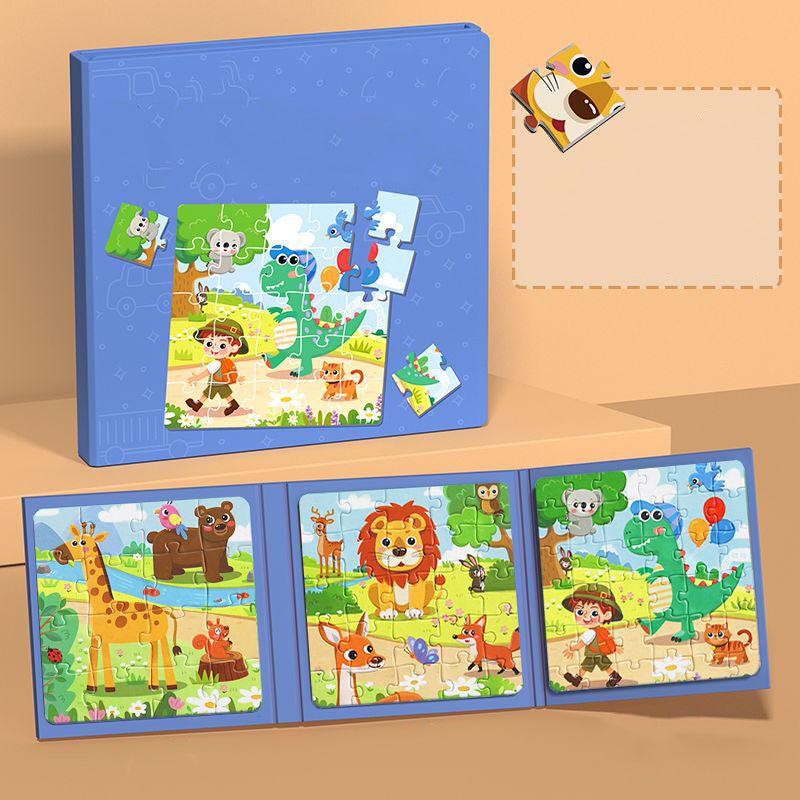 Livre de construction magnétique pour enfants