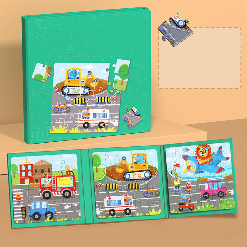 Livre de construction magnétique pour enfants