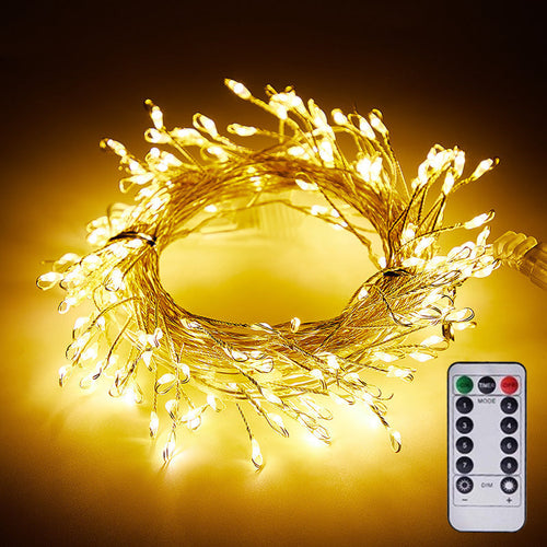 49 % DE RÉDUCTION Guirlande lumineuse LED feu d'artifice fil de cuivre