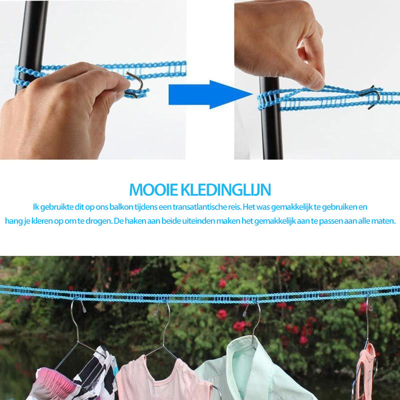 Windproof & Non-slip Clothesline Fast Drying, Secure Hanging & Easy Installation