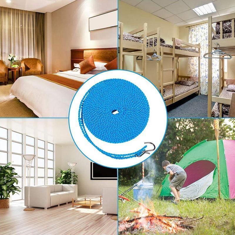 Windproof & Non-slip Clothesline Fast Drying, Secure Hanging & Easy Installation