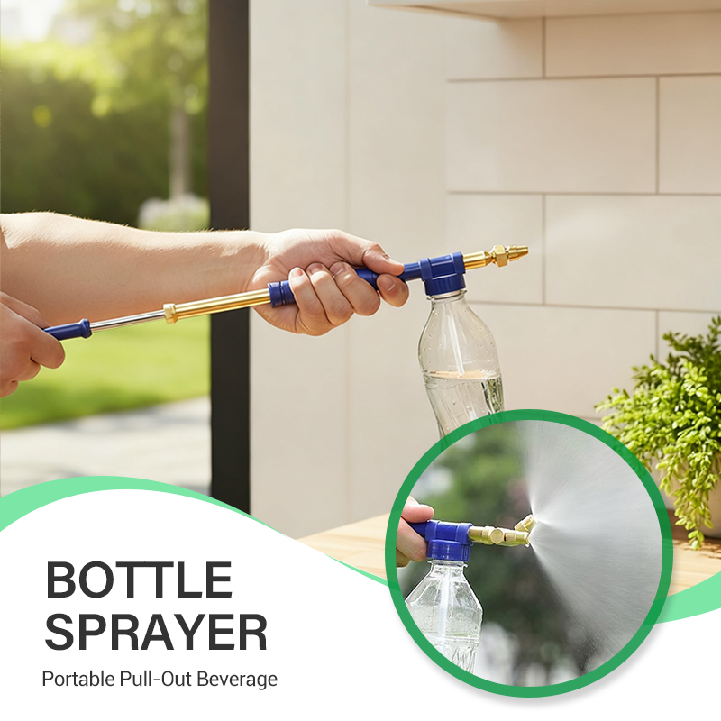 Handheld beverage bottle sprayer