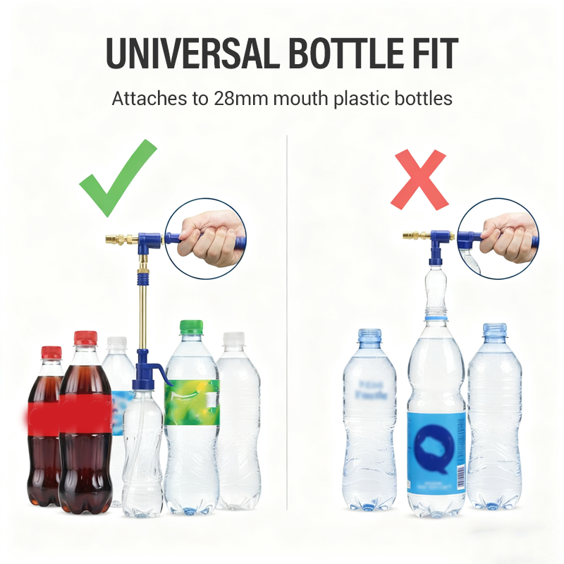 Handheld beverage bottle sprayer