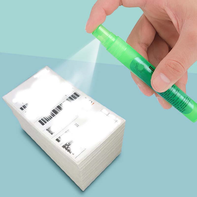 Détecteur de réduction par pulvérisation pour papier thermosensible