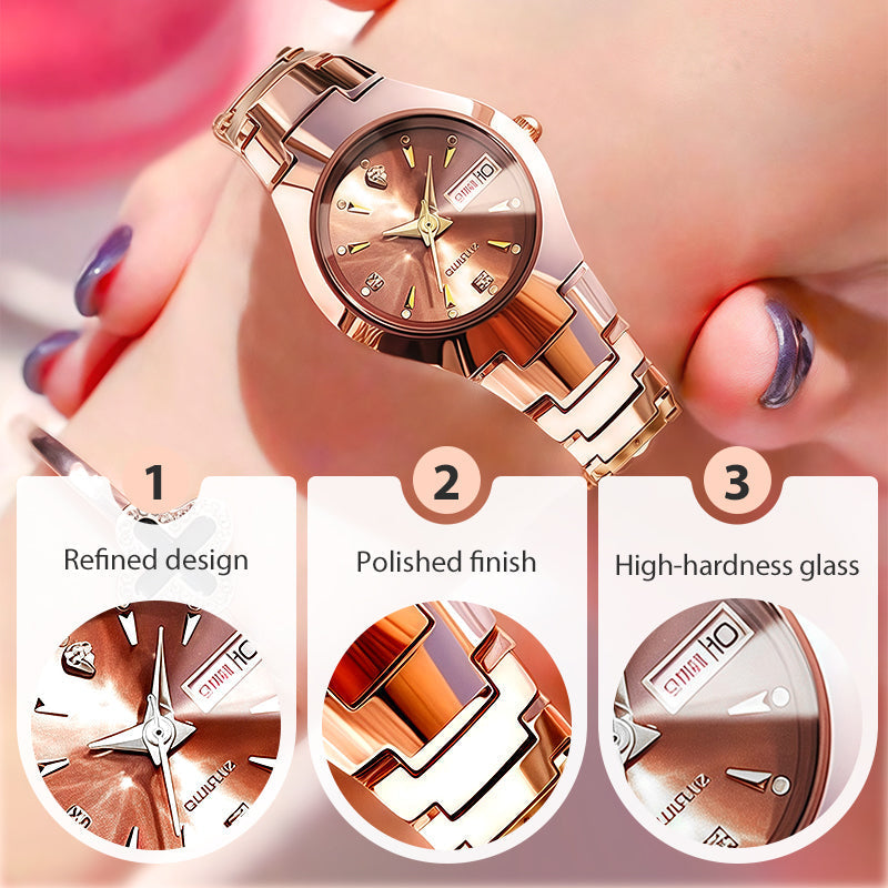 Elegant and waterproof watch for women