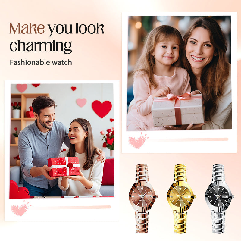 Elegant and waterproof watch for women