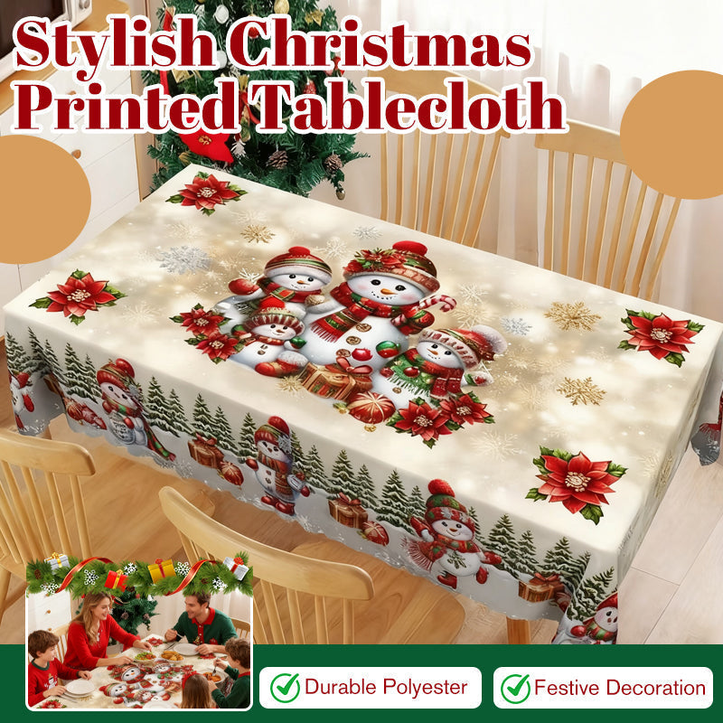Nouveauté de Noël : Nappe élégante avec imprimé de Noël