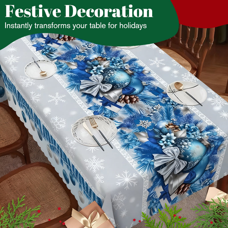 Nouveauté de Noël : Nappe élégante avec imprimé de Noël