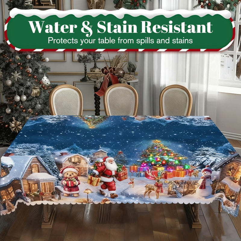 Nouveauté de Noël : Nappe élégante avec imprimé de Noël