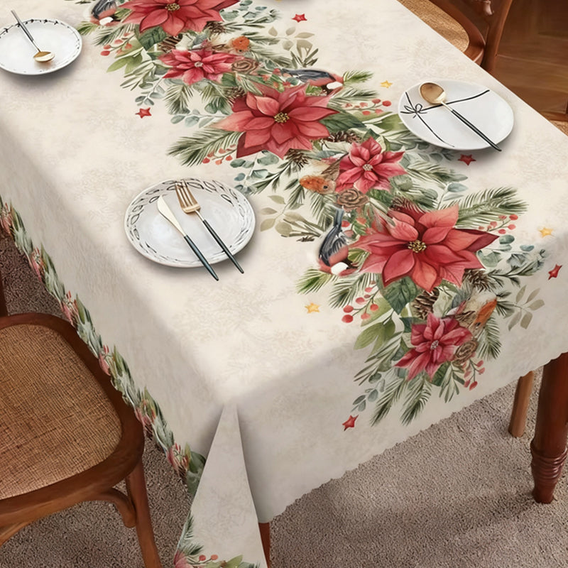 Nouveauté de Noël : Nappe élégante avec imprimé de Noël