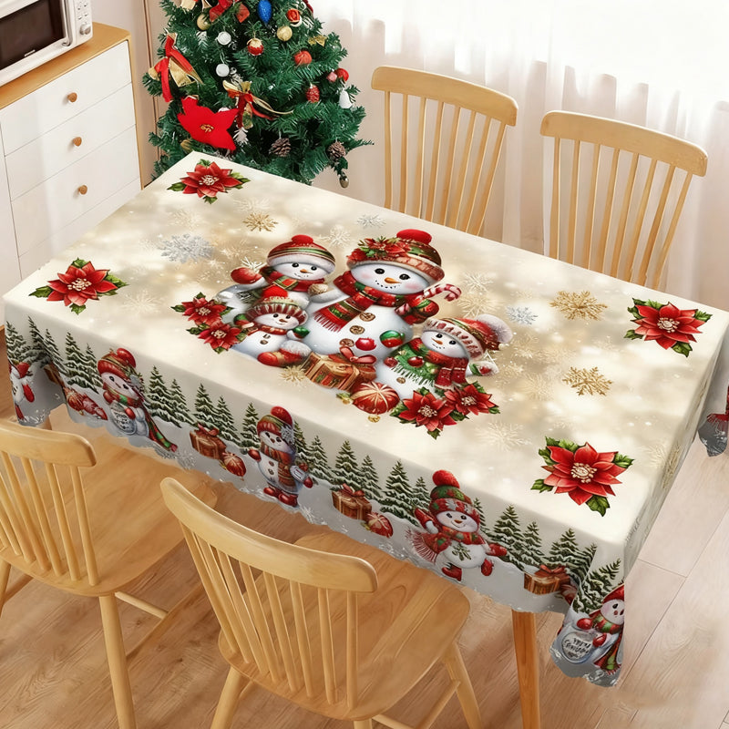 Nouveauté de Noël : Nappe élégante avec imprimé de Noël