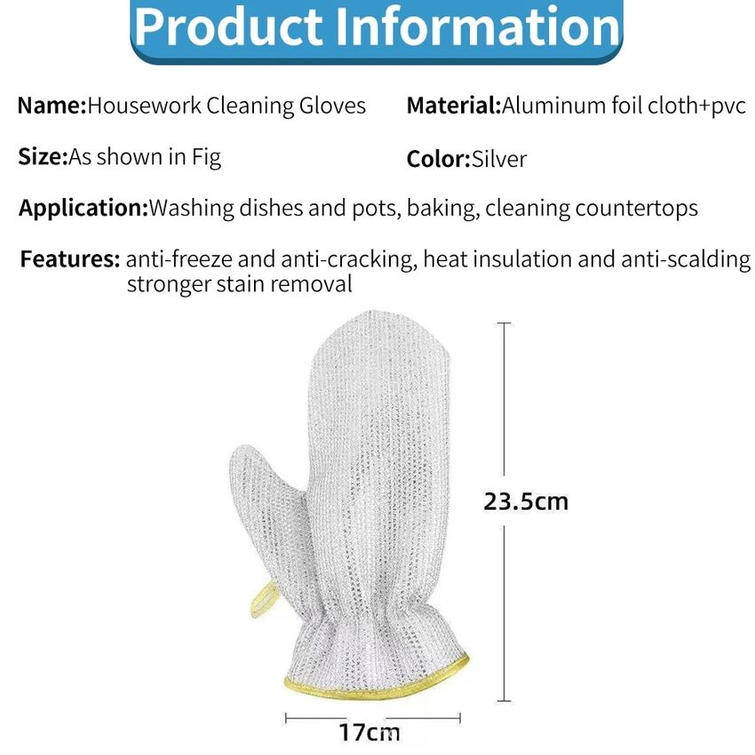 Wire dishwashing gloves