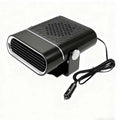 Chauffage et ventilateur de voiture 2-en-1 portable, rotation 360°, dégivrage rapide, chauffage et ventilation, silencieux et léger pour l'hiver comme pour l'été