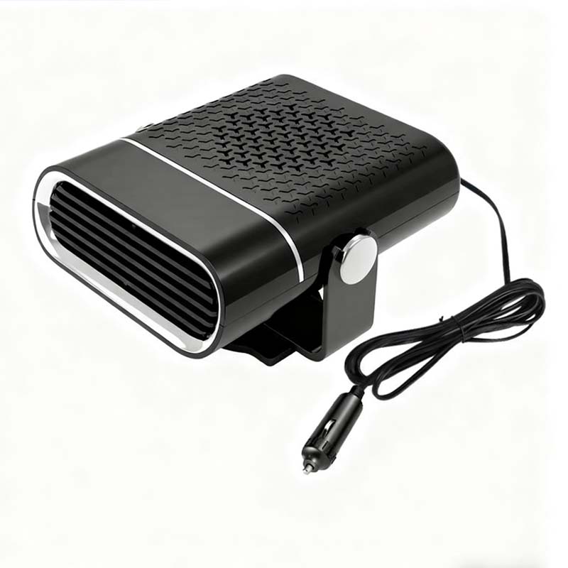 Chauffage et ventilateur de voiture 2-en-1 portable, rotation 360°, dégivrage rapide, chauffage et ventilation, silencieux et léger pour l'hiver comme pour l'été