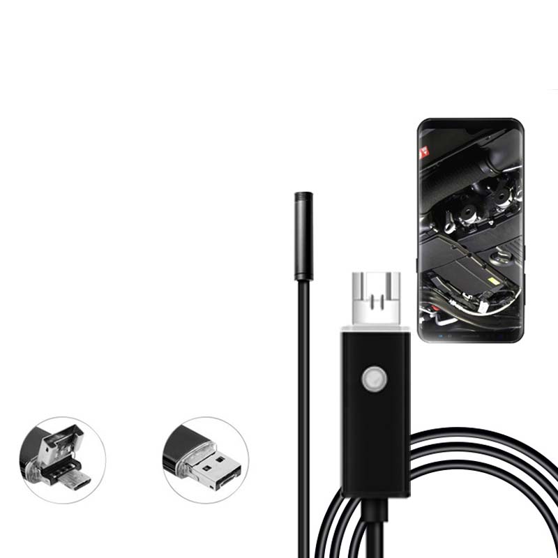Caméra endoscopique USB étanche avec LED
