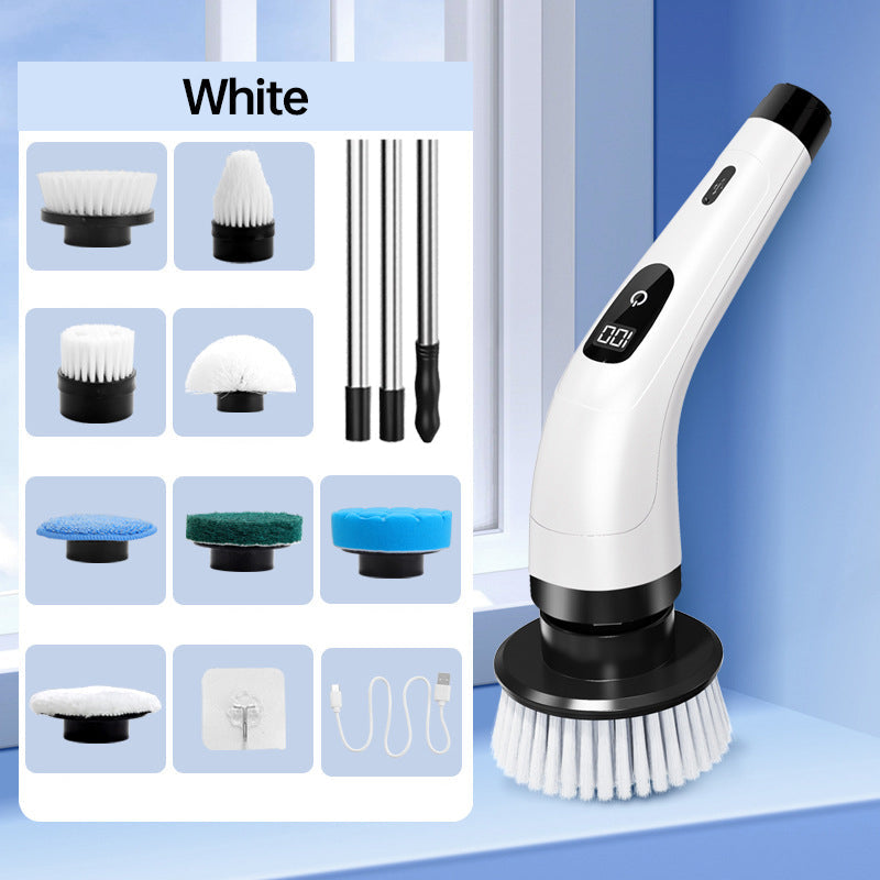 VENTE FLASH 57 % DE RÉDUCTION Brosse de nettoyage électrique 9 en 1