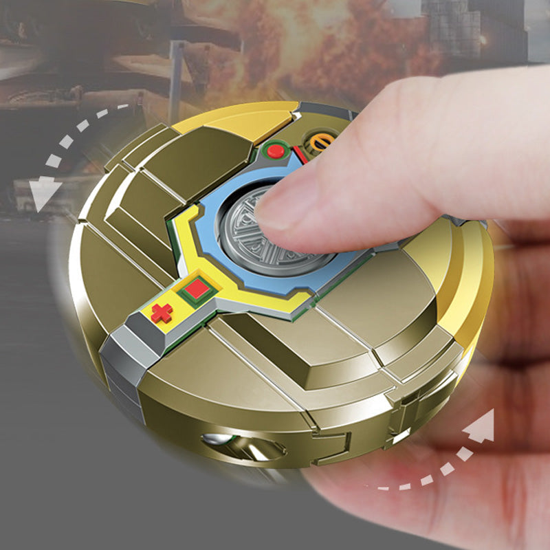 Transformable anti-stress spinning top
