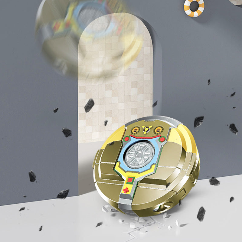 Transformable anti-stress spinning top