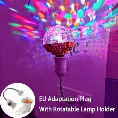 Jusqu'au Nouvel An : Boule disco lumineuse rotative colorée à 49 % de réduction