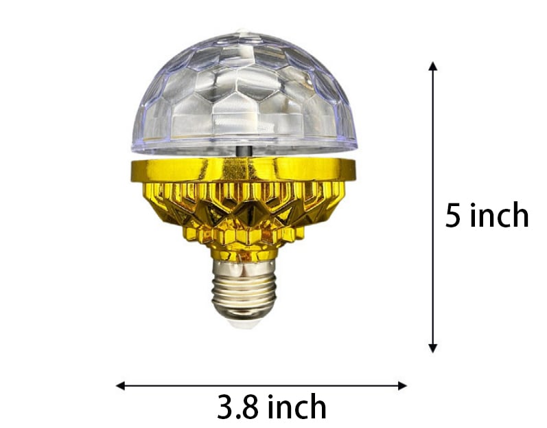 Jusqu'au Nouvel An : Boule disco lumineuse rotative colorée à 49 % de réduction
