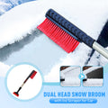Double ice scraper and snow brush for cars | Winter car accessory for complete snow removal