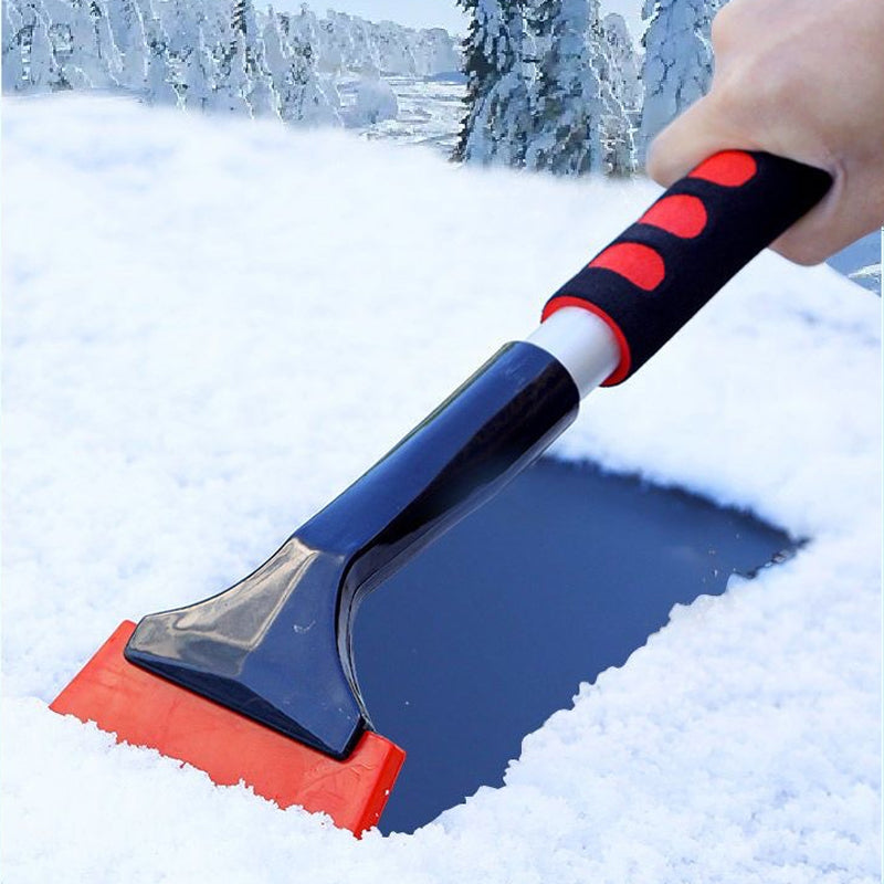 Double ice scraper and snow brush for cars | Winter car accessory for complete snow removal