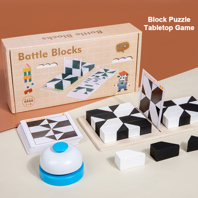 Blocs de construction cachés - Jouets pour développer la capacité d'imagination spatiale des enfants - Jeu de société interactif parent-enfant