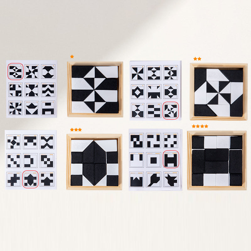 Blocs de construction cachés - Jouets pour développer la capacité d'imagination spatiale des enfants - Jeu de société interactif parent-enfant