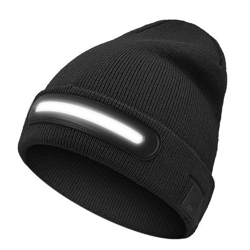 Rechargeable Bluetooth Beanie with Integrated Light