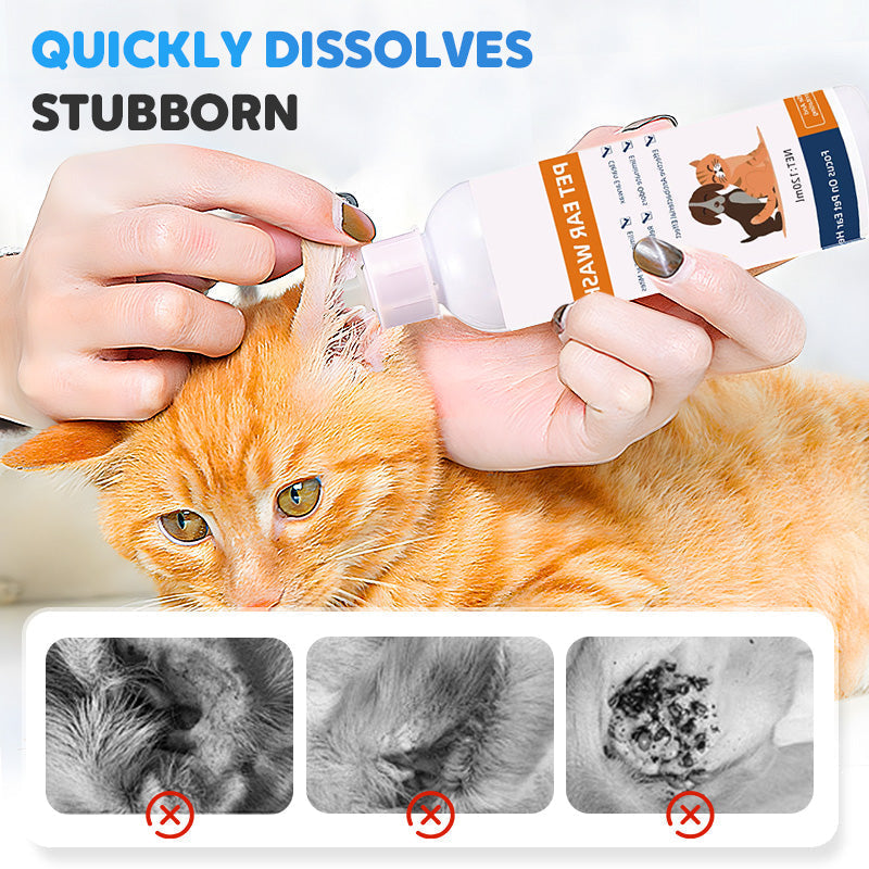 ACHETEZ-EN 2, OBTENEZ-EN 1 GRATUITEMENT Nettoyant pour oreilles pour animaux - Formule douce à l'aloe vera apaisant pour chiens et chats, prévient les infections et les odeurs