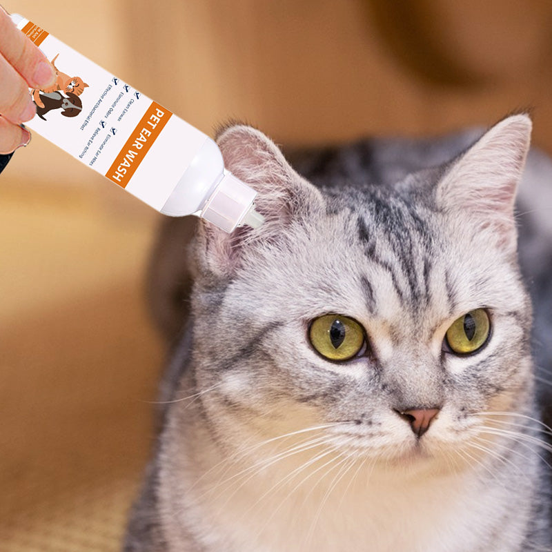 ACHETEZ-EN 2, OBTENEZ-EN 1 GRATUITEMENT Nettoyant pour oreilles pour animaux - Formule douce à l'aloe vera apaisant pour chiens et chats, prévient les infections et les odeurs