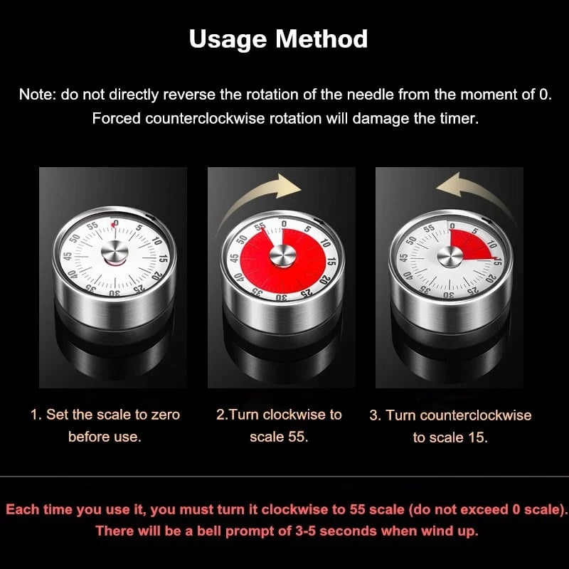 Magnetic-mechanical manual timer