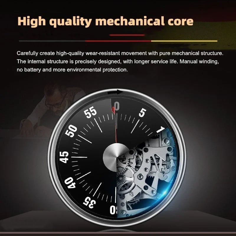 Magnetic-mechanical manual timer