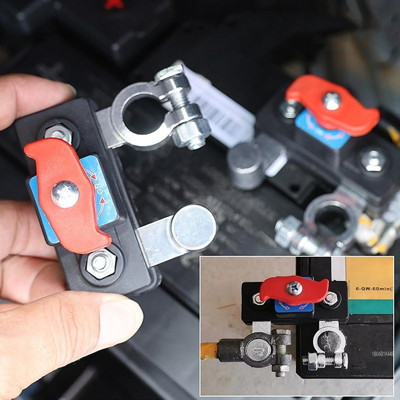 INTERRUPTEUR de Déconnexion Batterie Voiture - Compatible 12V-24V, Coque Ignifuge, Urgence et Maintenance
