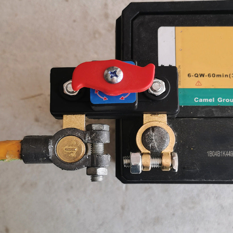 INTERRUPTEUR de Déconnexion Batterie Voiture - Compatible 12V-24V, Coque Ignifuge, Urgence et Maintenance