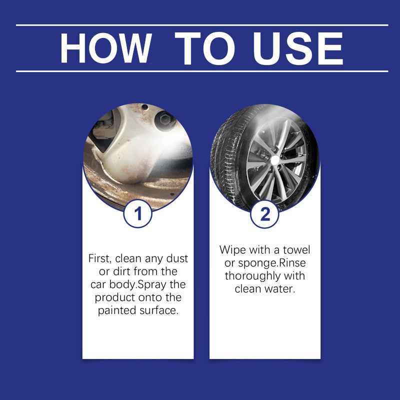 Spray antirouille puissant tout-en-un pour voitures. Efficace sur les pare-chocs, les échappements et les garnitures, il élimine la rouille sans effort en quelques minutes.