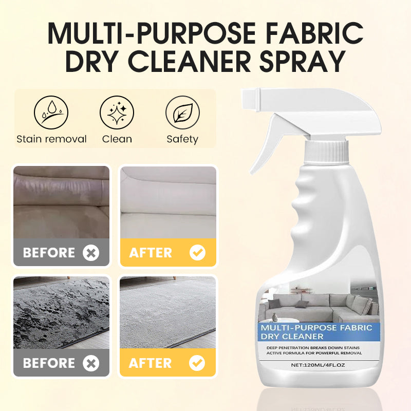 Multi-purpose fabric cleaning spray