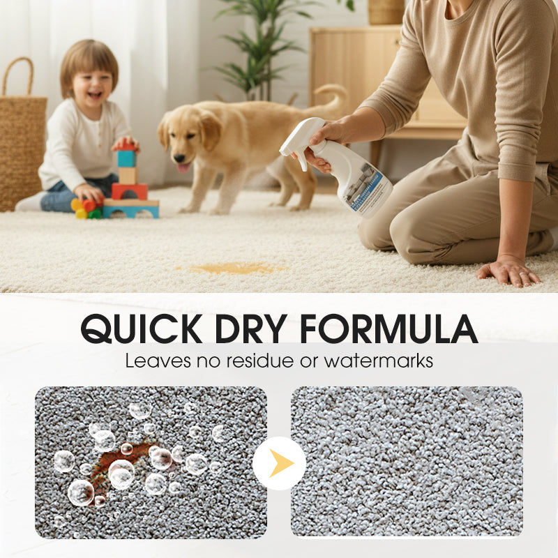 Multi-purpose fabric cleaning spray