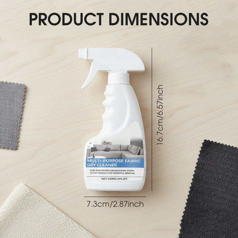 Multi-purpose fabric cleaning spray
