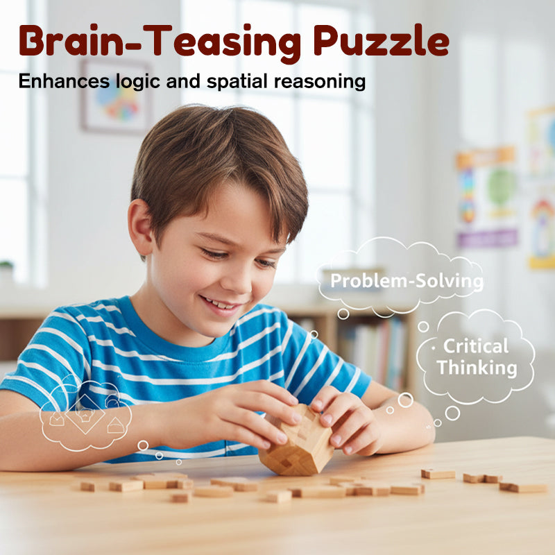 Classic Wooden Luban Lock Puzzle