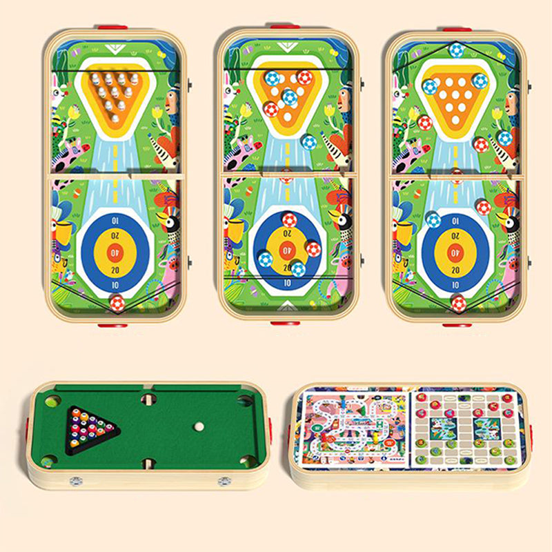 Jeu de société en bois 6 en 1 pour enfants