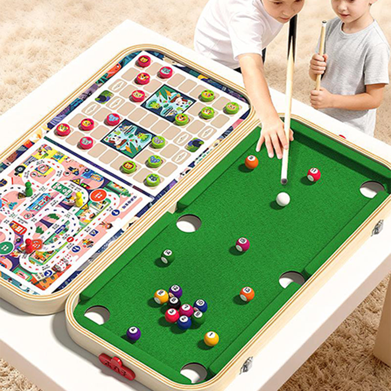Jeu de société en bois 6 en 1 pour enfants