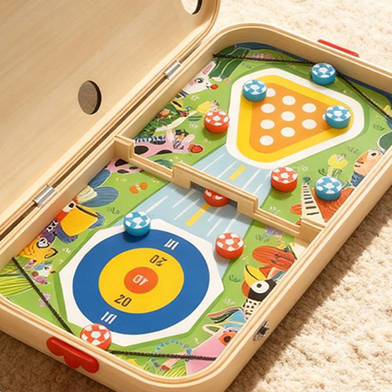Jeu de société en bois 6 en 1 pour enfants