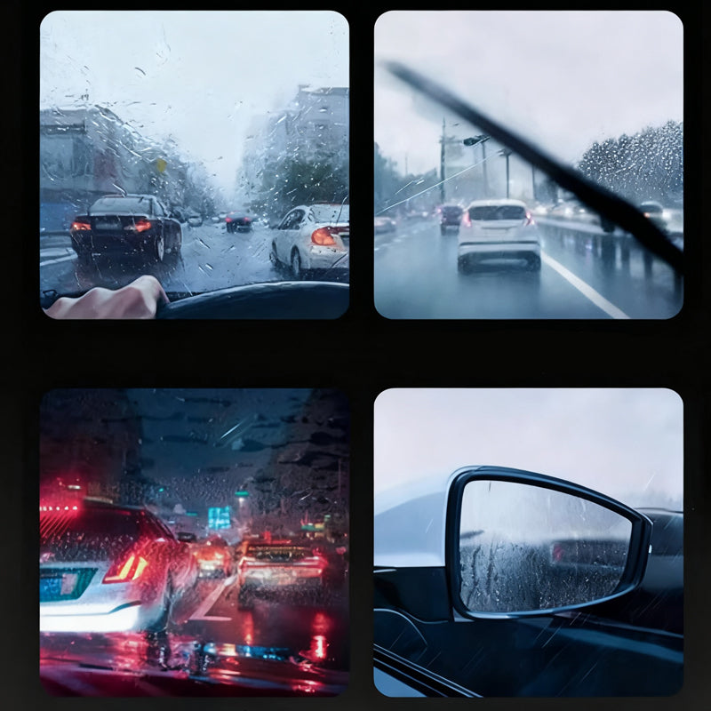 Ponge Magique pour Vitres de Voiture élimine en un seul geste films d'huile et traces d'eau Meilleure visibilité la nuit, formule douce pH 7