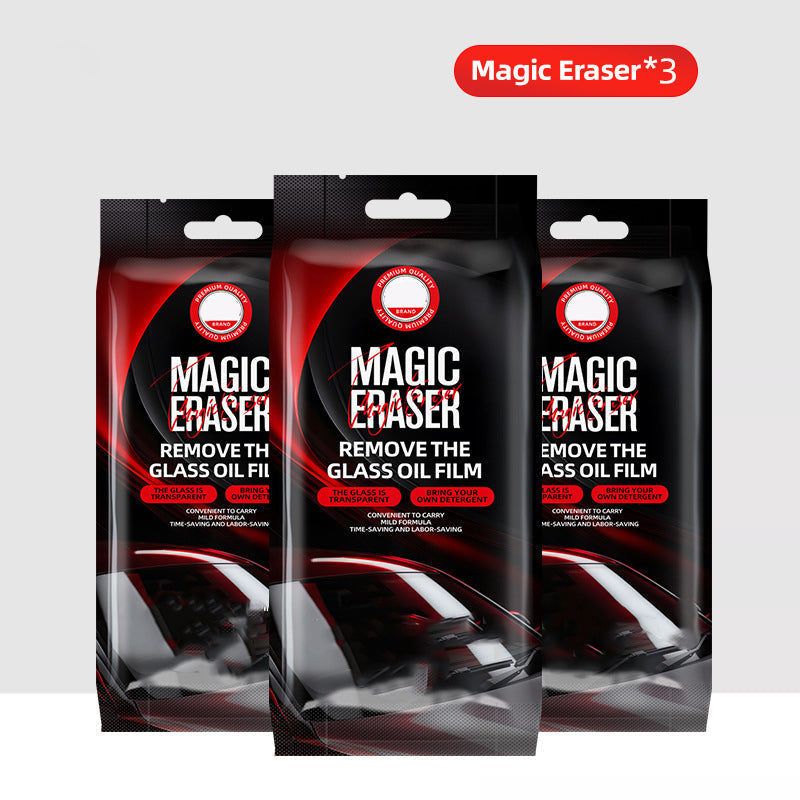 Ponge Magique pour Vitres de Voiture élimine en un seul geste films d'huile et traces d'eau Meilleure visibilité la nuit, formule douce pH 7
