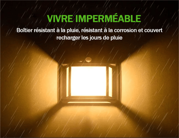 Applique murale solaire en tungstène avec détecteur de mouvement