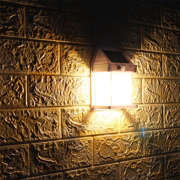 Applique murale solaire en tungstène avec détecteur de mouvement