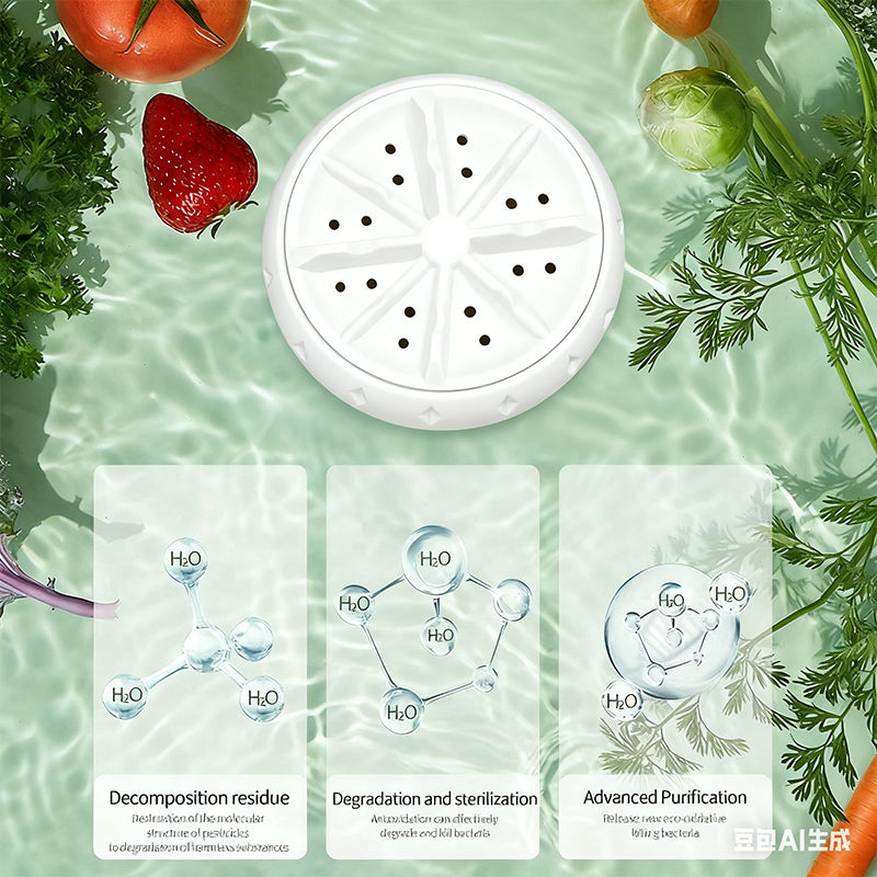 Lave-fruits et légumes portable et efficace