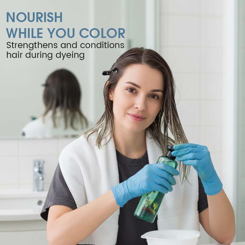 Teinture Capillaire Botanique aux Huiles Essentielles Couleur Longue Durée, Sans Irritation & Nourrissante