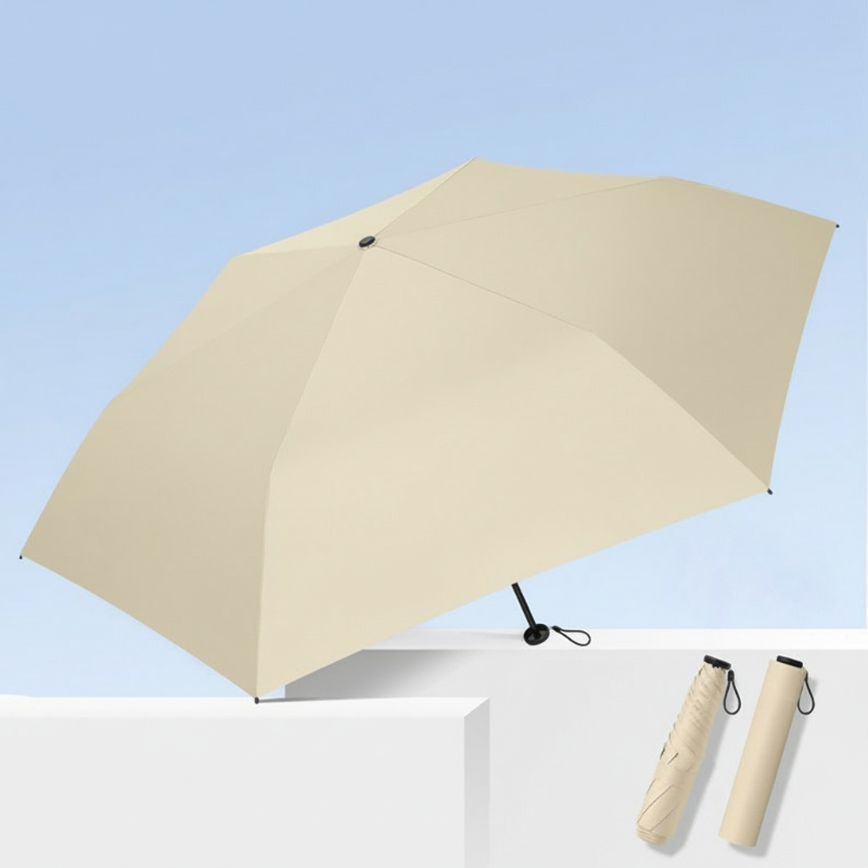 Black Friday et Noël Mini Parapluie Léger Soleil et Pluie avec Protection Anti-UV